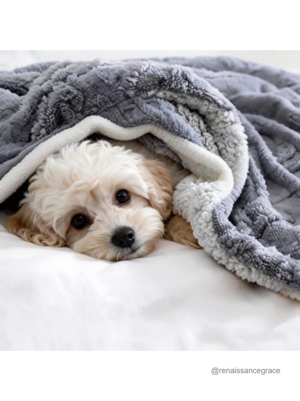 Full Size Reversible Sherpa Fleece Throw Blanket 80x90 Cozy Bedding - Picture 3 of 6